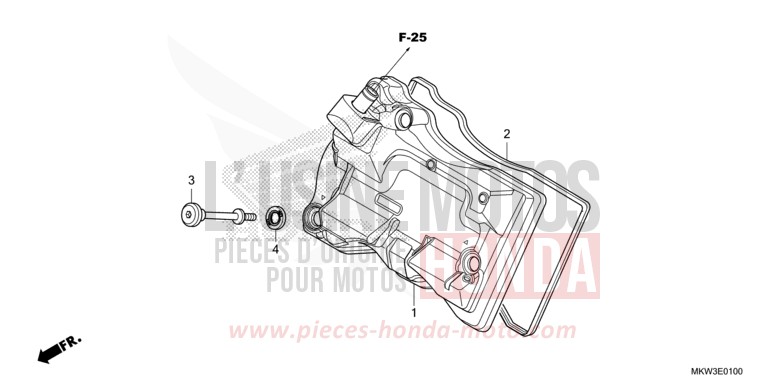 COUVERCLE DE CULASSE von NC750X DCT GLINT WAVE BLUE METALLIC (B197) von 2021
